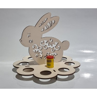 Easter bunny with 6 egg holders